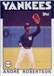 1986 Topps Baseball Cards      738     Andre Robertson